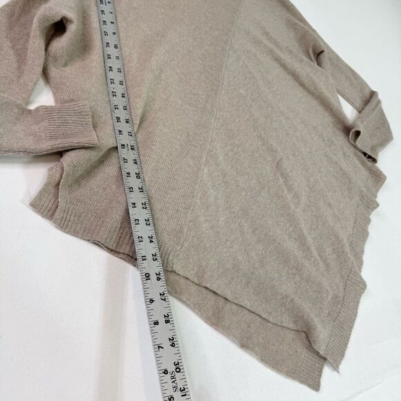 Sea Bleu Sweater Womens Small Cashmere Turtleneck Asymmetical Hem Tan - Picture 5 of 7